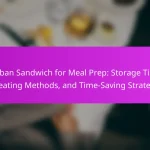 Cuban Sandwich for Meal Prep: Storage Tips, Reheating Methods, and Time-Saving Strategies