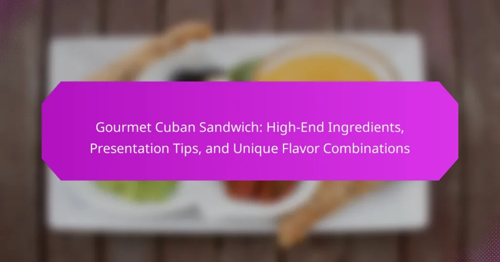 Gourmet Cuban Sandwich: High-End Ingredients, Presentation Tips, and Unique Flavor Combinations