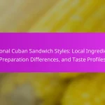 Regional Cuban Sandwich Styles: Local Ingredients, Preparation Differences, and Taste Profiles